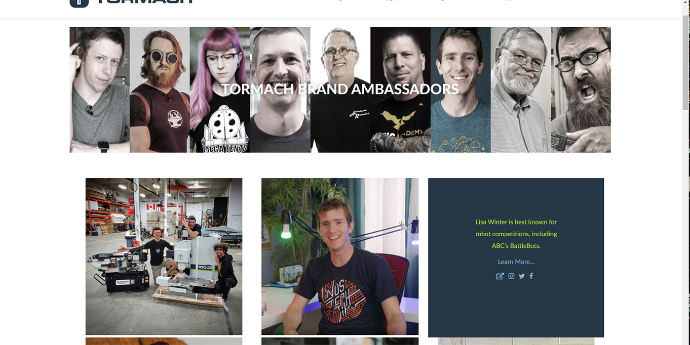 Brand Ambassador Page